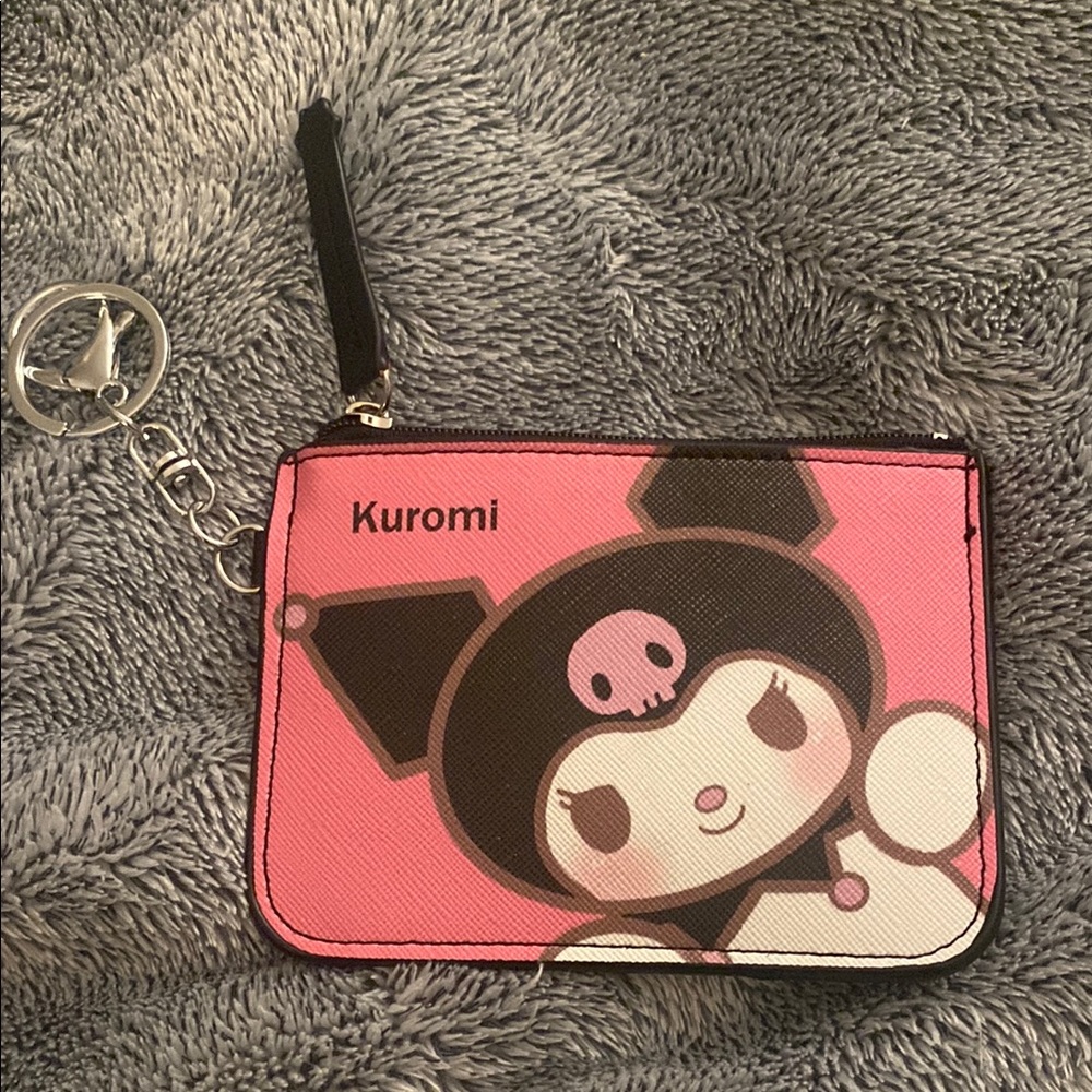 Kuromi Pink Wristlet Pouch
